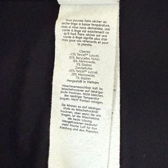 Allbirds Natural Leggings Merino Blend Ankle Fit Black - US Women’s S - Picture 7 of 14